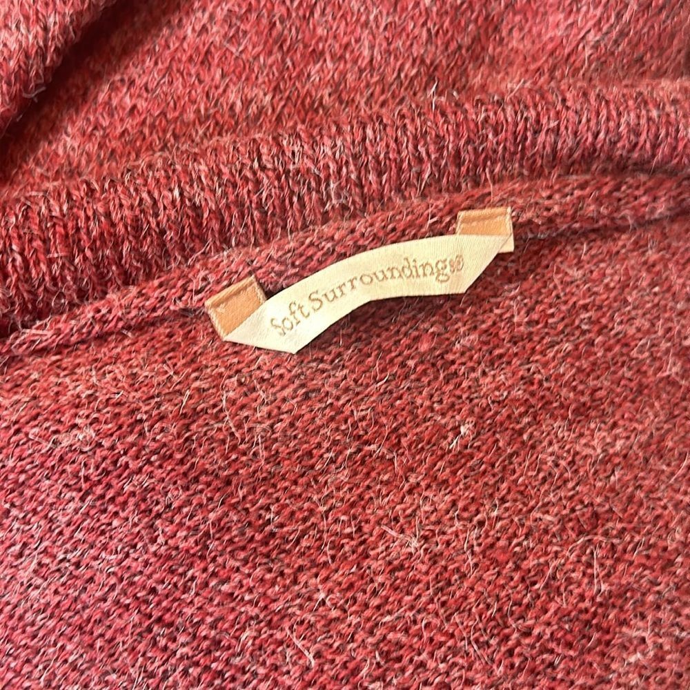 SOFT SURROUNDINGS Open Front Long Knit Cardigan DUSTER (sz L) - Picture 7 of 7